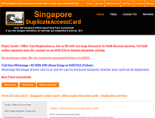 Tablet Screenshot of duplicateaccesscard.com